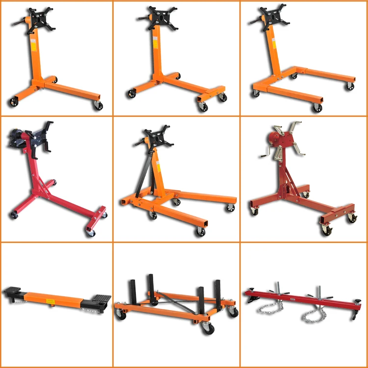 750LBS  Capacity Motor Stand Engine Hoist Rotating Automotive Tools in Heavy Duty Steel