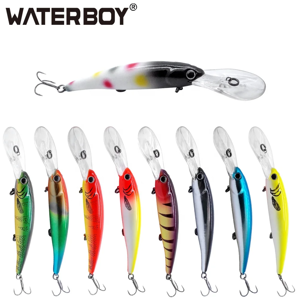 WATERBOY Long Lip Plastic Fishing Hard Lure 12cm 20g Pesca Isca Artificial Fish Minnow Lure Swim Bait