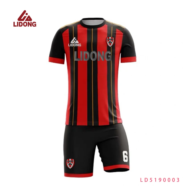 LiDong Fast Shipping Soccer Jersey Profession Quick Dry Breathable Football Soccer Jersey Wear for Team and University