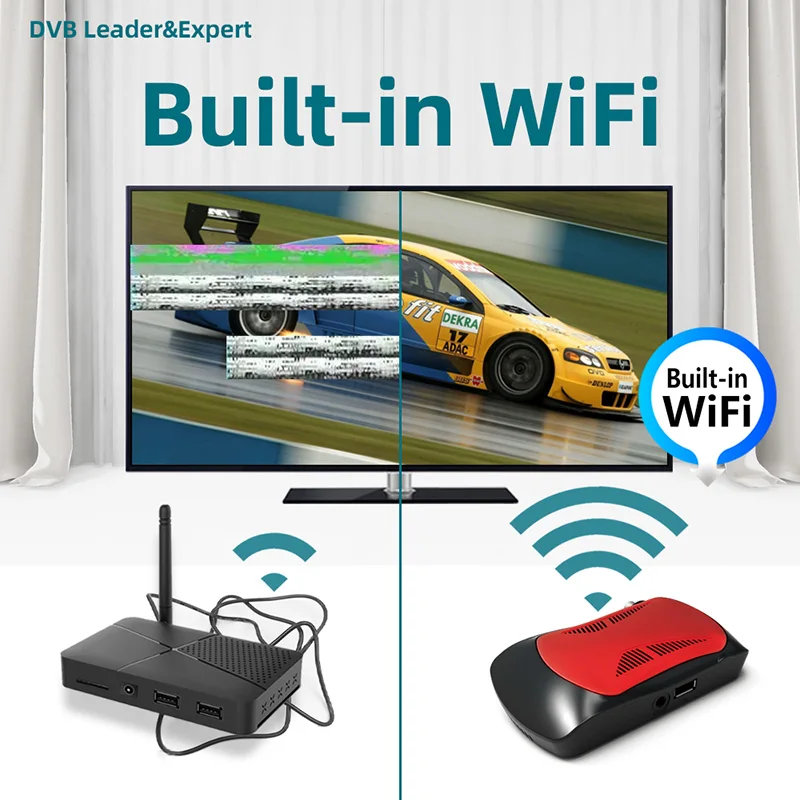 Full HD CCAM NEWCAM DVB-S2 Small TV Box DVB S2 Tvbox Set Top Box FTA Satellite TV Receiver