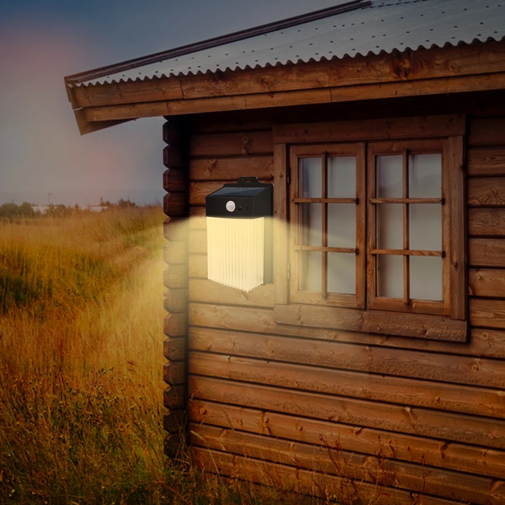 Manufacturer Wholesale Ip65 Waterproof Rechargeable Battery Solar Motion Sensor Gate Corner Light Wall Light Outdoor Restaurant