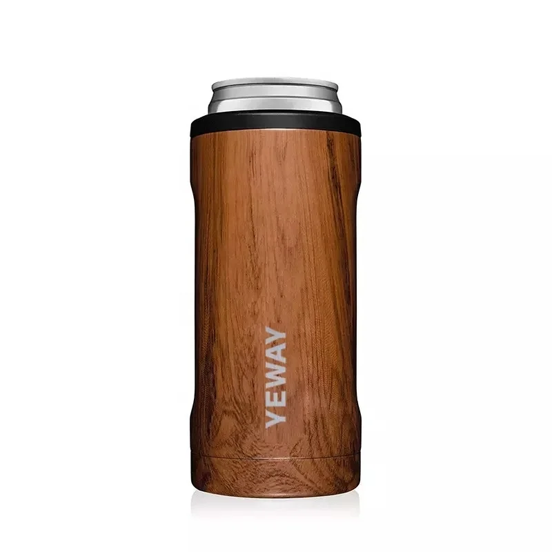12oz Insulated Skinny Can Cooler Double-Walled Stainless Steel Drink Holder for Slim Beer Can for Tall Skinny Cans