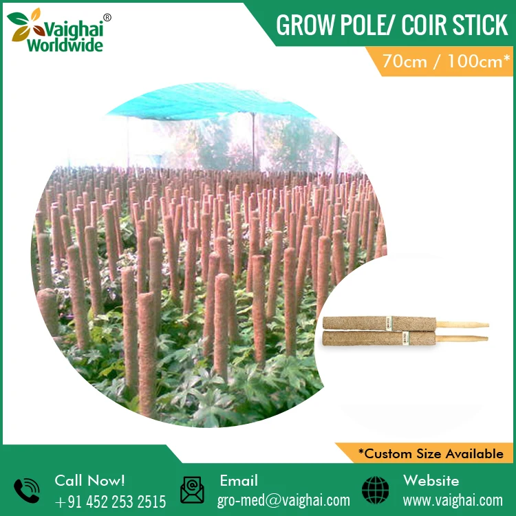 2020 New Arrival Garden Supplies Coconut Fiber Coir Stick/ Coir Pole