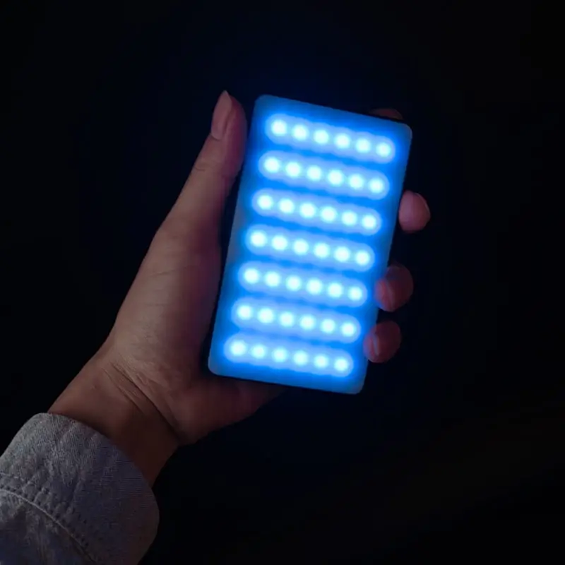 W140RGB Portable Video Conference Lighting Kit Photographic Mini On-Camera RGB LED Fill Light for Youtube Vlog