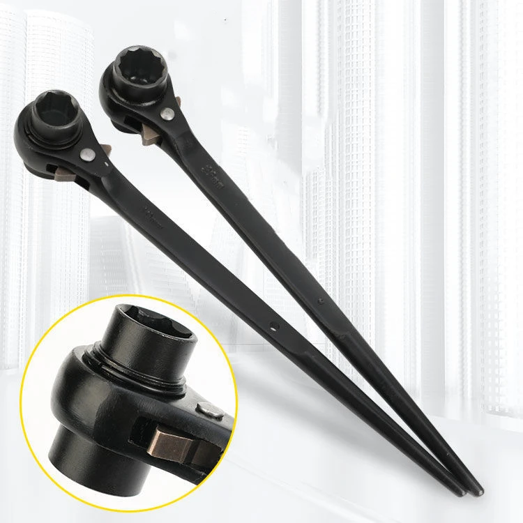 Factory direct custom chrome vanadium steel fixed head ratchet wrench mirror bag wrench set