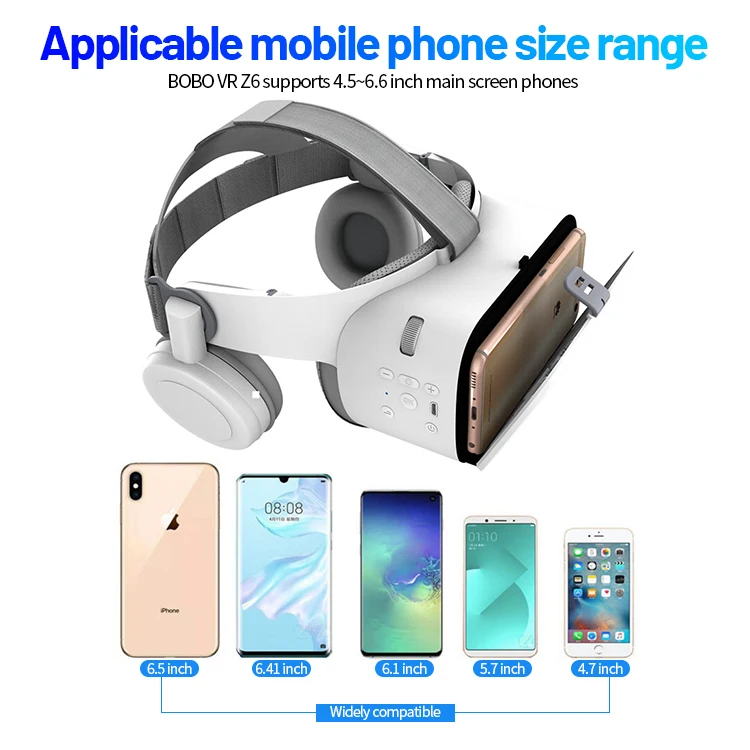 OEM LOGO 4k VR glass 5 Plus vr headset 3D vr Glasses with remote for iPhone Android Smartphones