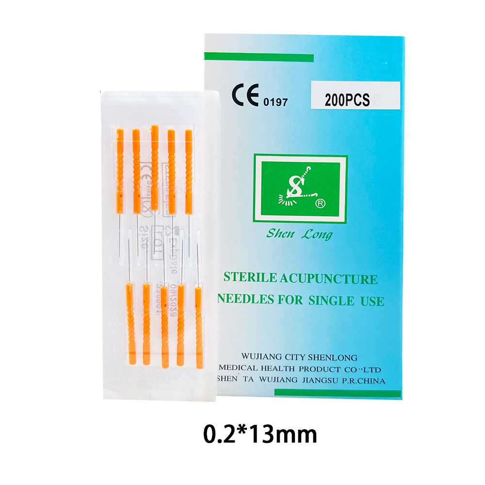 Shenlong Detox Needles 200pcs Sterile Acupuncture Detox Needing Dry Needing Medical Sterile Plastic Handle Face Beauty Needle
