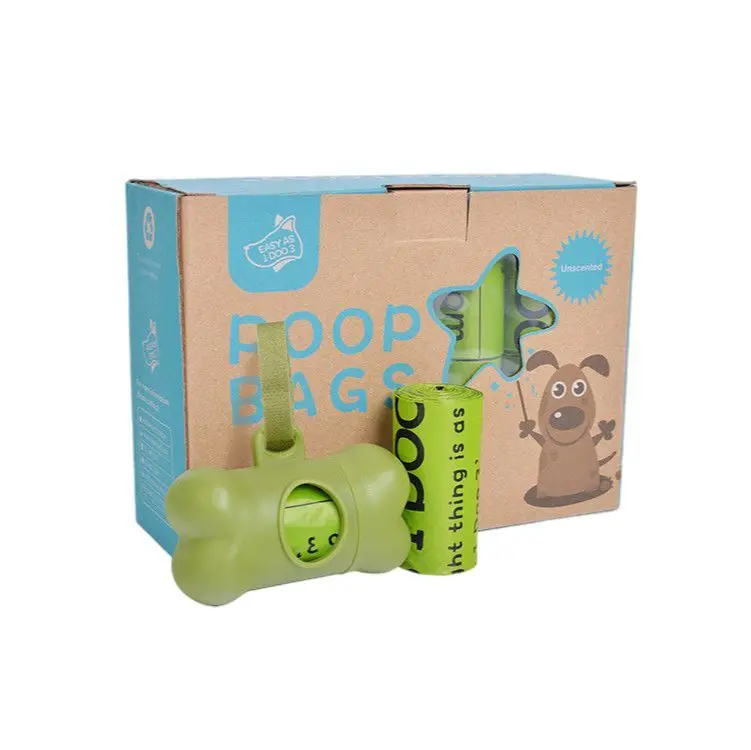 Silicone Trash Waste Dispenser Felt Holder Hand Free Carrier Unscented Dog Poop Bags unscented dog