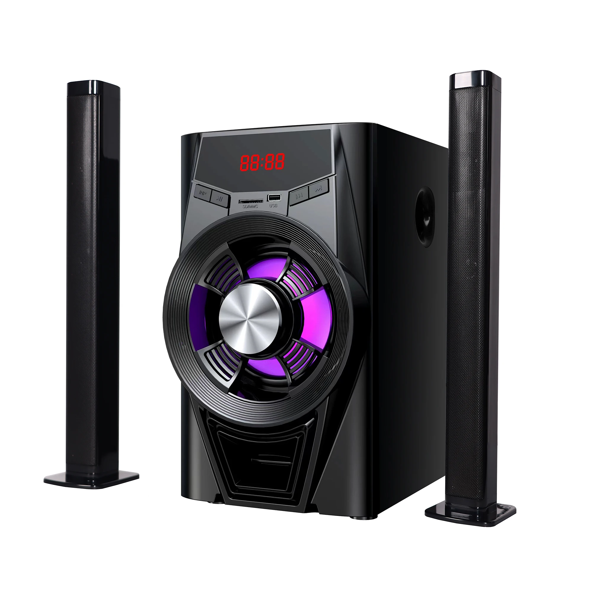 Home Style Fashion Soundbar With Wired Subwoofer Dynamic Sourround Sound TV Sound Bar For Home Theatre System