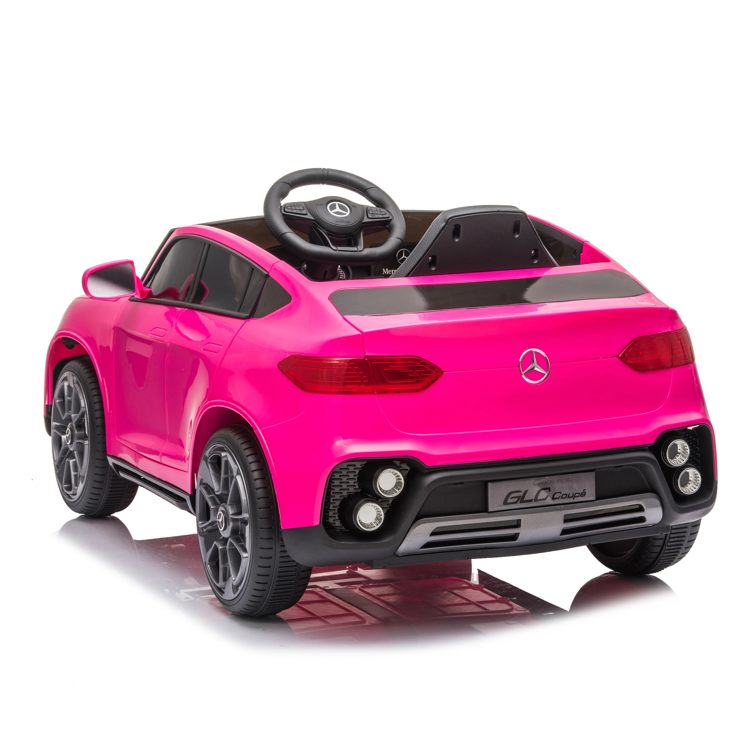 Licensed Mercedes Benz GLC Girls Electric Car Pink Ride On Car Toys With Remote Controller Toy Car White Black Red