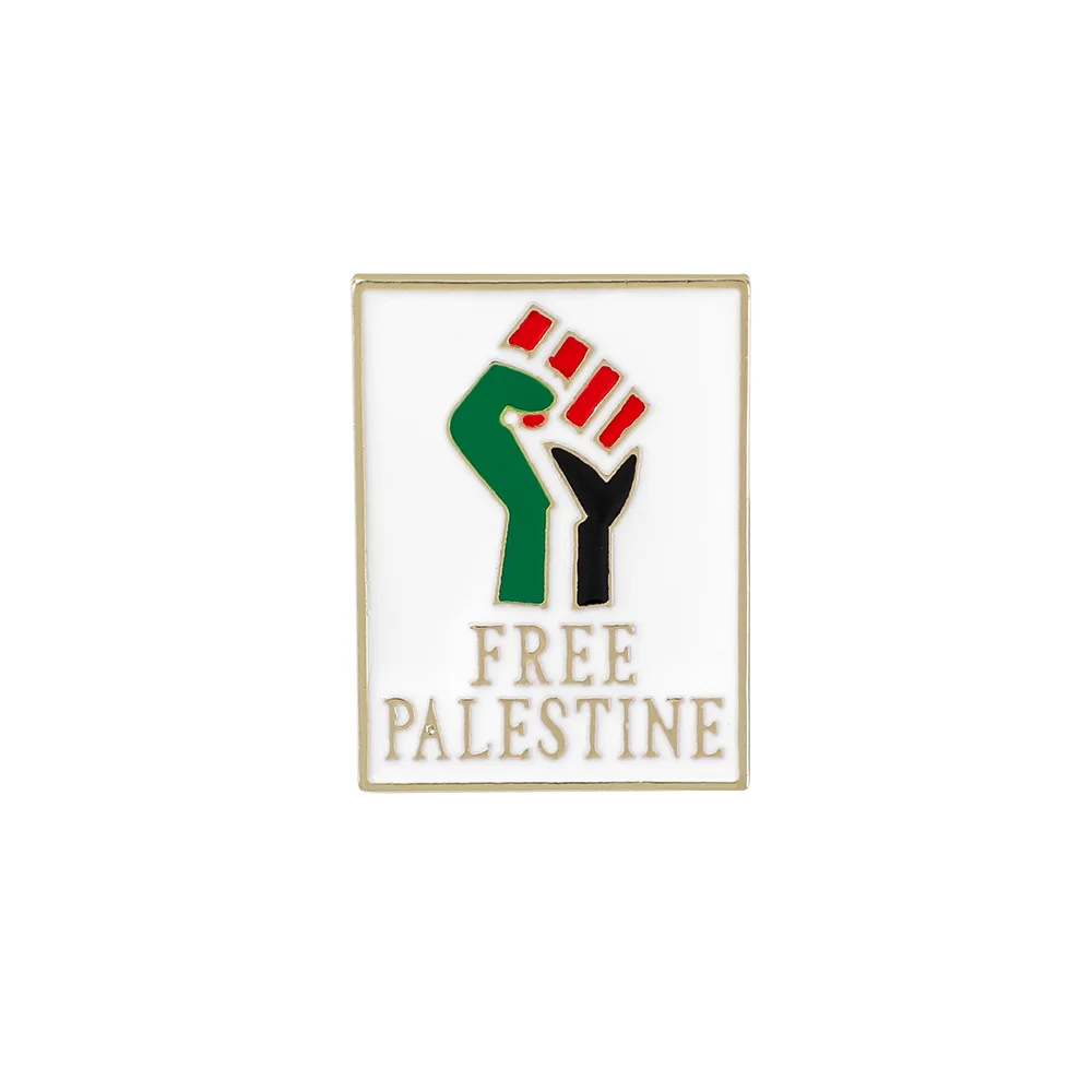 Manufacturer Custom Design Your Own Metal Enamel Lapel Pins Palestine Pin Badge Palestinian Palestine Flag Pin