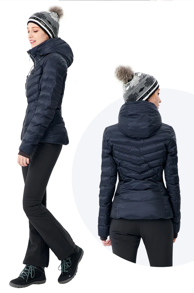 Custom Women Winter Eco-friendly Windproof Waterproof Snowboard Ski Suit Jacket with Hood Ski & Snow Wear for Women Custom Size