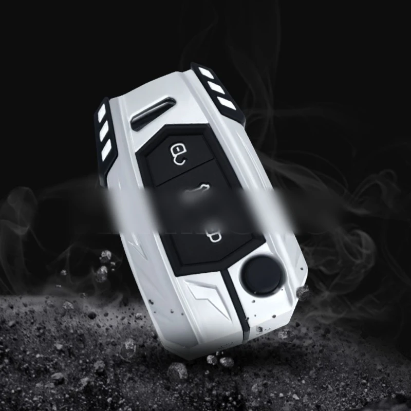Metal Car Key Case Cover For VW Volkswagen Golf 7 MK7 Tiguan MK2 For SEAT Ateca Leon FR 2 Ibiza For Skoda Octavia Accessories