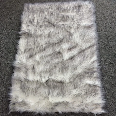 Rectangle  Super Soft Faux Sheepskin Fur Area Rugs for Bedroom Floor Shaggy Silky Plush Carpet White Faux Fur Rug Bedside Rugs