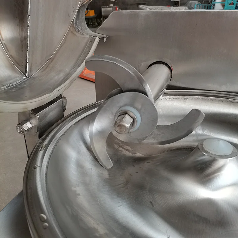 Commercial Kitchen Equipment High Efficiency Stainless Steel Meat Bowl Cutter Pork Chopper Bowl Cutter for Factory