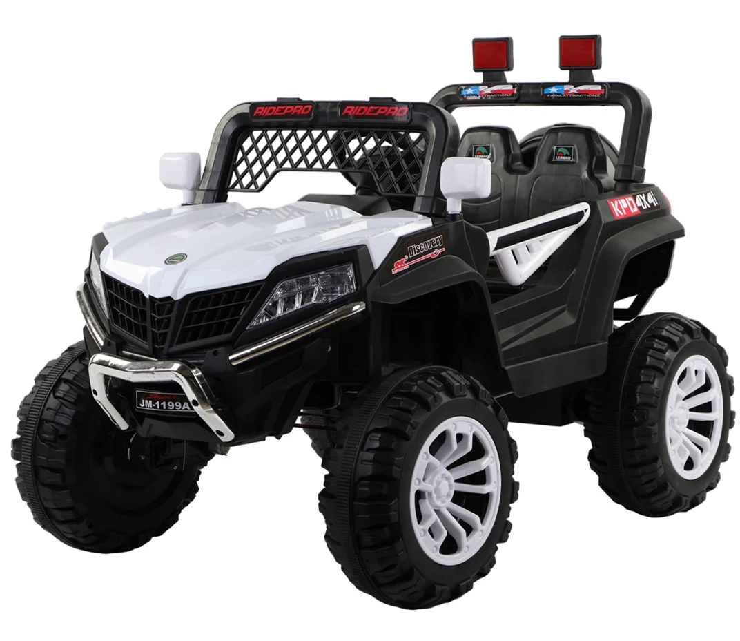 Unisex 12V Ride-On Electric Toy Car for Children Baby 4 Wheels Battery-Powered Plastic Material Light & MP3 Features Wholesale