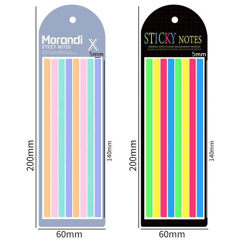 HengXin transparent sticky note school supplies index tabs marking stickers for annotation stationery