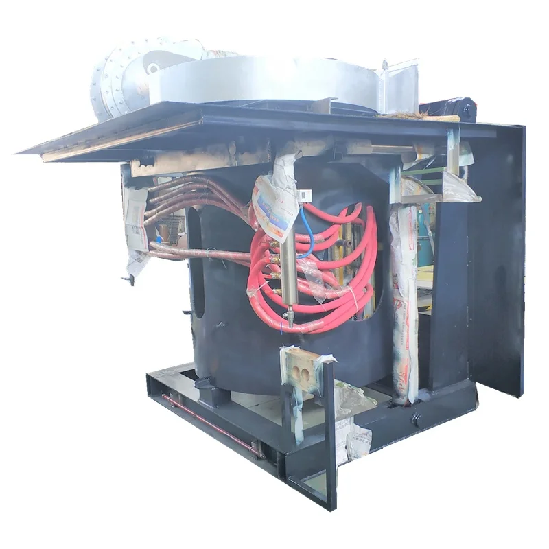 500kg Mixed Hertz alloy melting induction stirring melting furnace