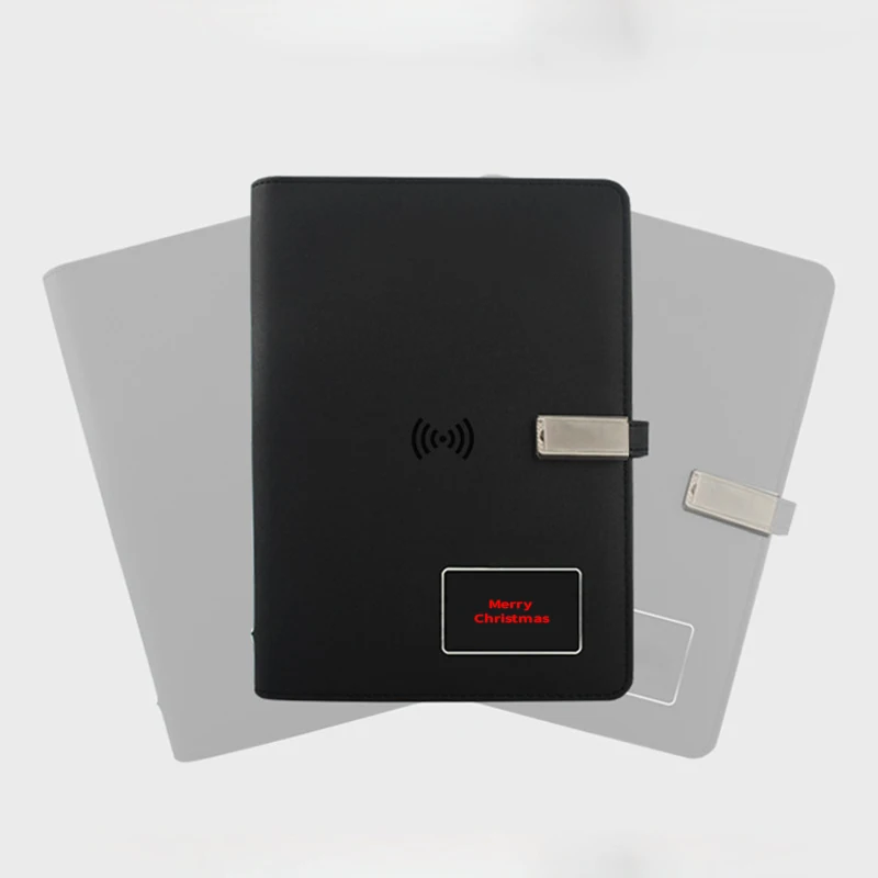 
2021 new idea items custom agenda organizer planner notepad personalized vip notebook with usb a5 promotion powerbank diary 