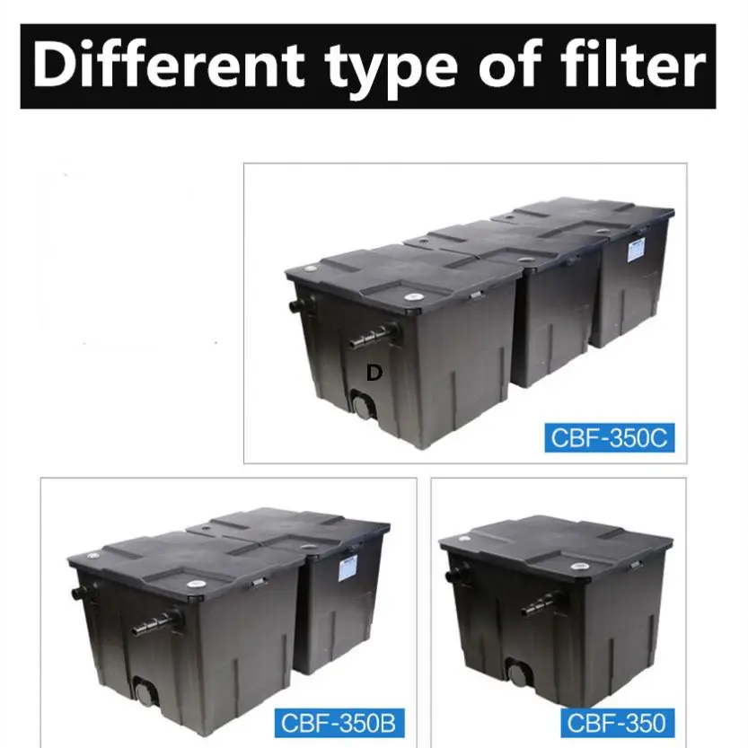 Aquarium Accessories Sunsun CBF-350/350B/350C Fishpond Filter  Outdoor Fishpond  Water Circulation Purification System Equipment