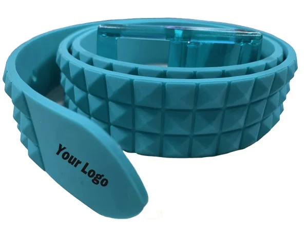 2021 современный простой резиновый ремень, высококачественный силиконовый ремень с фирменной торговой маркой