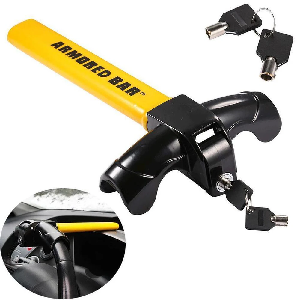 Anti-Theft Automobile Security Rotary Enhance Automobile Steering Wheel Lock T-Shape Car Security Car Steering Wheel Lock