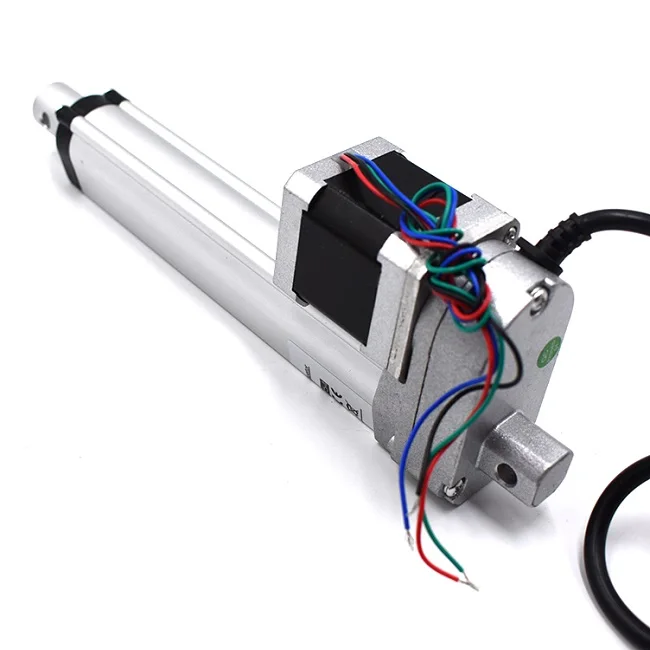 micro electric actuator 12V 24V DC stepper motor linear actuator