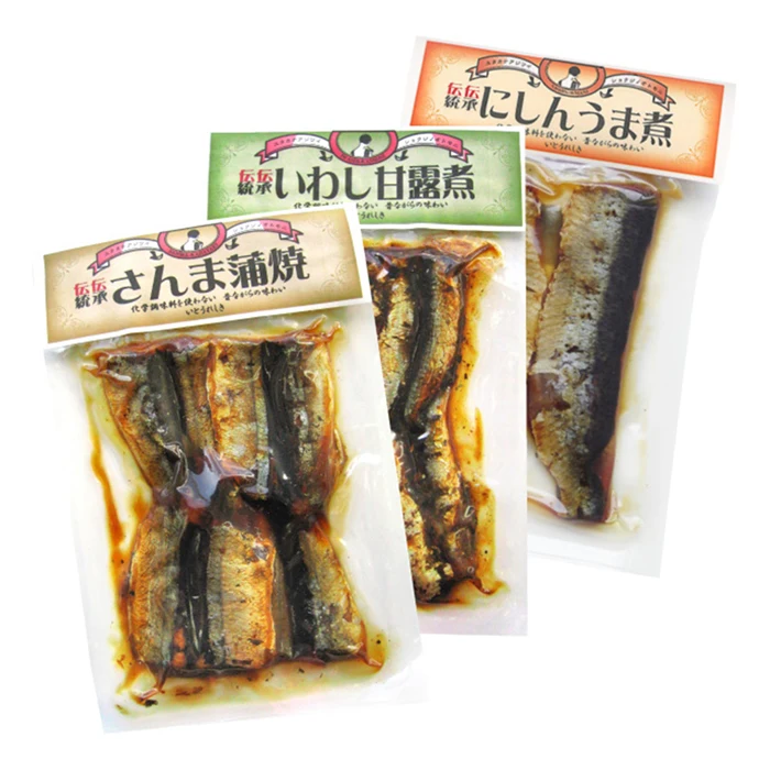 Sweet and Salty sardine fish NO MSG food Snacks seafood canned