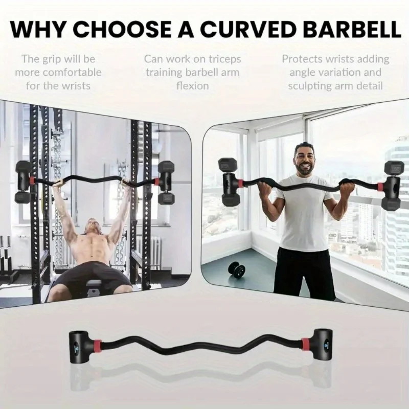Multifunctional Dumbbell Straight Bar Gym Barbell Straight Bar Adjustable Dumbbell To Arm Curl Bar, Weightlifting Converter