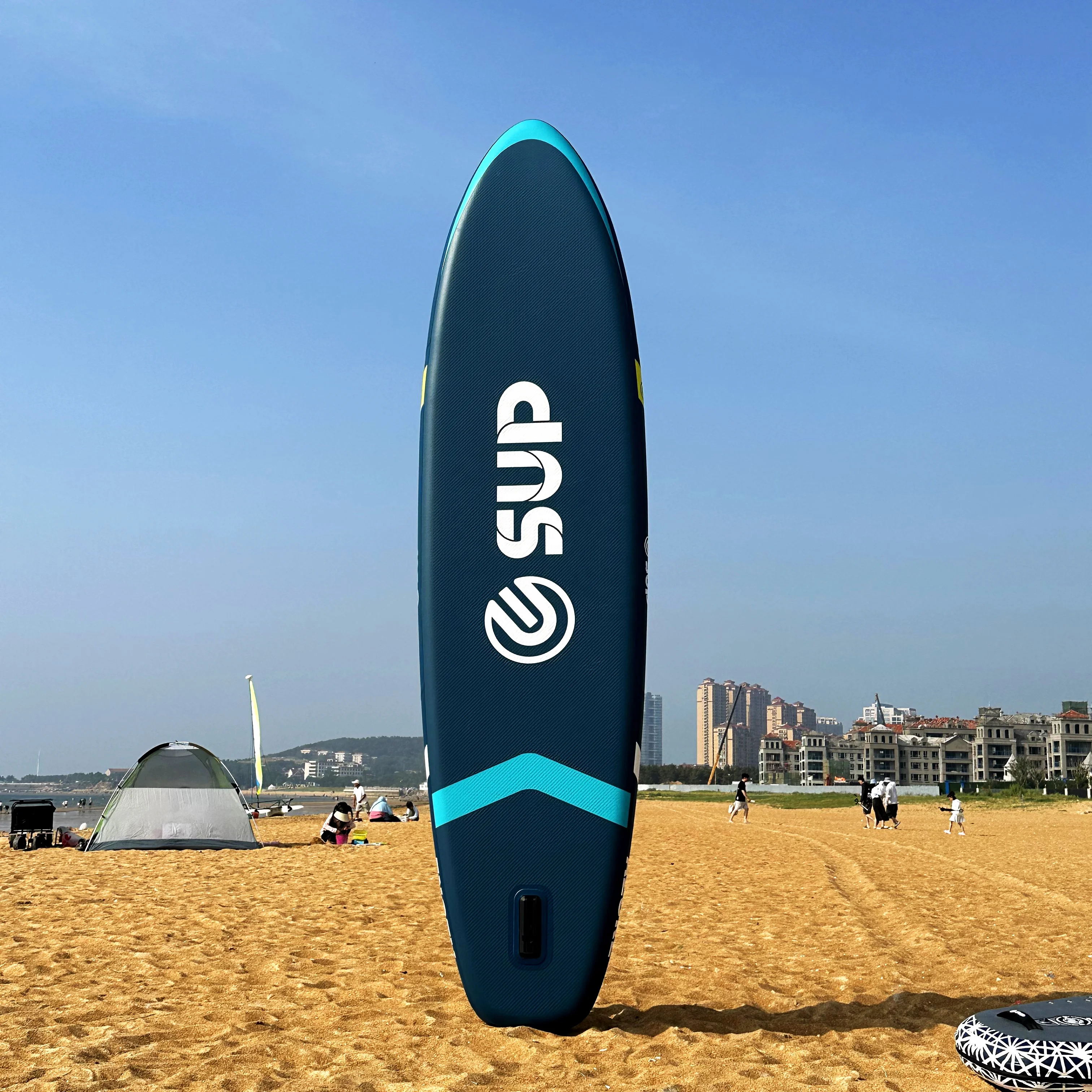 Easy carry surf board surfboards paddle board dock Tandem sup board suitable for 2 person water play surfing