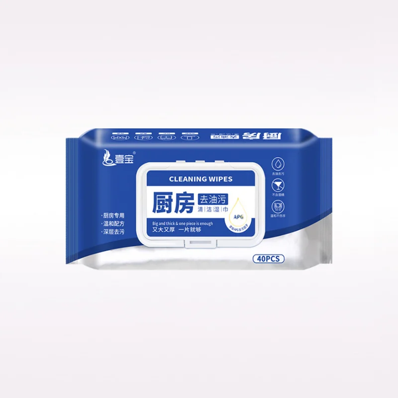 OEM Wholesale Household  Multi Functional Kitchen Surface Disposable Cleansing Kitchen Wet Wipes