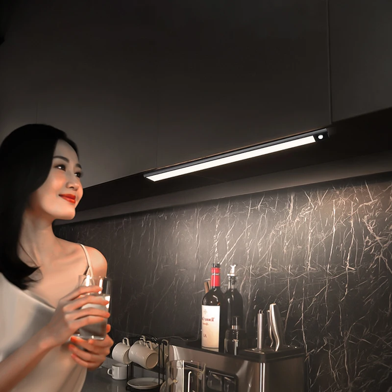 New Motion Activated Light Dimmable PIR Motion Sensor Light USB Rechargeable Furniture Cupboard Human Body Induction Lamp