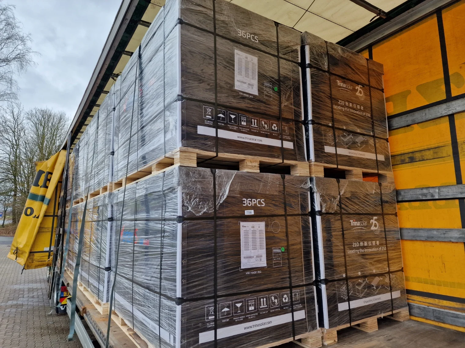 Rotterdam/Spain Trina 450w Vertex S * TSM-NEG9RC.27 солнечные панели 440w 445w двухфазный Монокристаллический Модуль