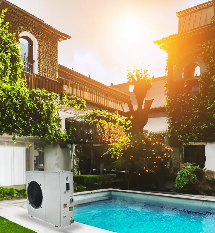 Sunrans r32 evi a+++ dc inverter pool heat pump 20kw swimming pool heatpump water heater