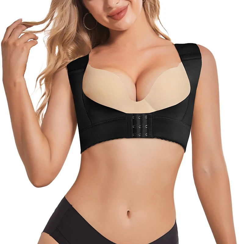 Women Shapewear Posture Corrector Shaper Tops Adjustable Wide Shoulder Chest Brace UP Body Shaper