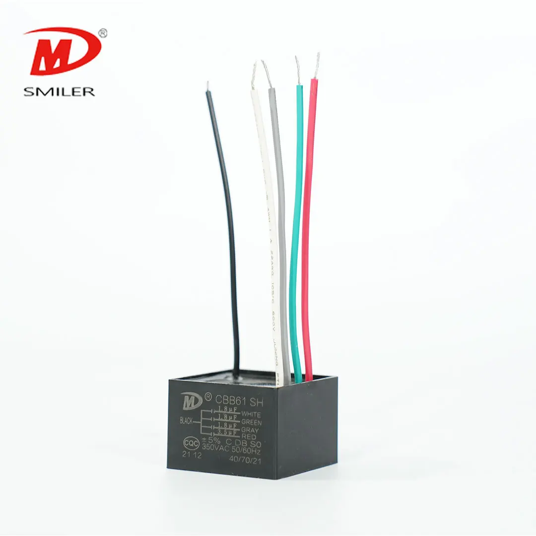 500vac capacitor cbb61 3uf 4uf 5uf 8uf Capacitor 350vac 40 85 21 50 60hz cbb61 fan capacitor