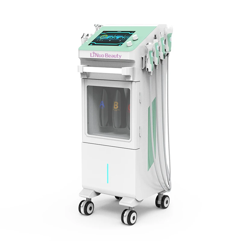 High-tech treatment techniques Multi-function Hydro Microdermabrassion Facial Oxygen Jet Pelling face care Machine