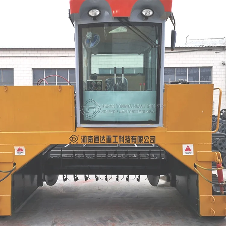 Cow dung window compost turner/crawler compost making machine/recycle equipment for composting