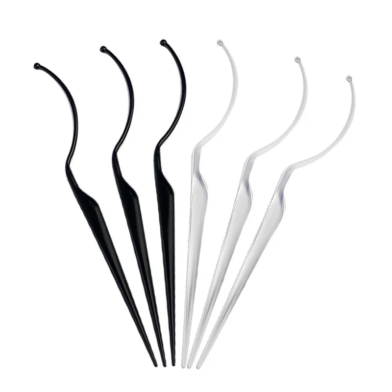 Wholesale Faux Eyelash Tools Plastic Stick Tester False Lashes Show lash tweezer For Full Stripe Eyelash