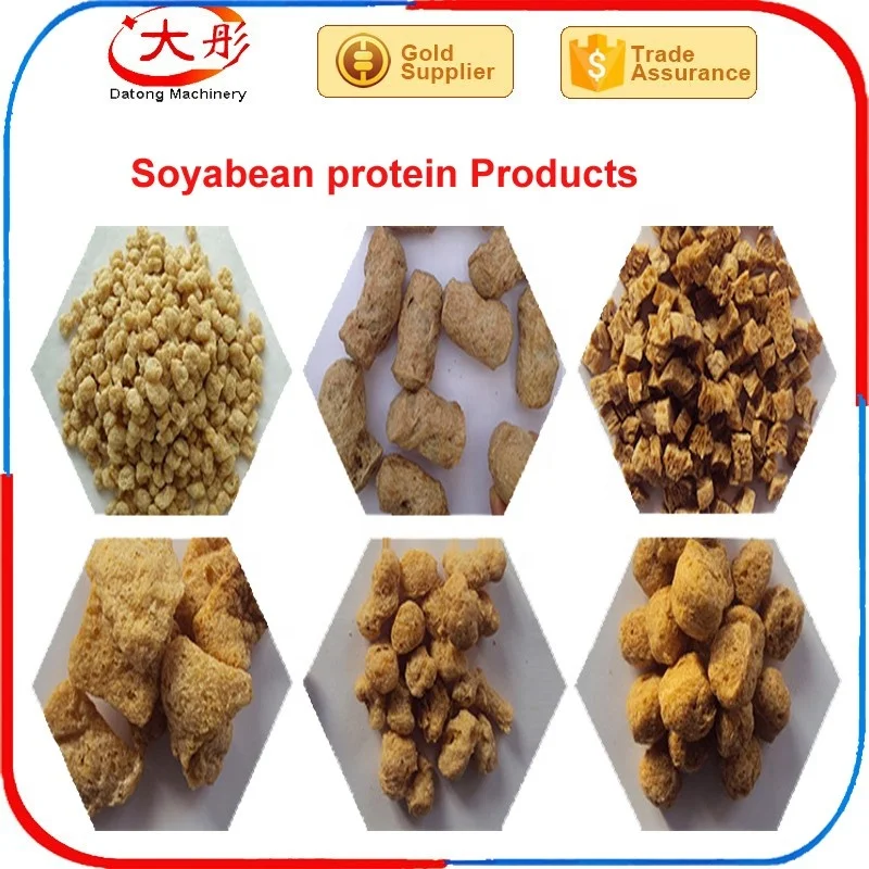 Soy Isolated Protein Production Line Tvp / Tsp Soya Botanic Protein Making Machine