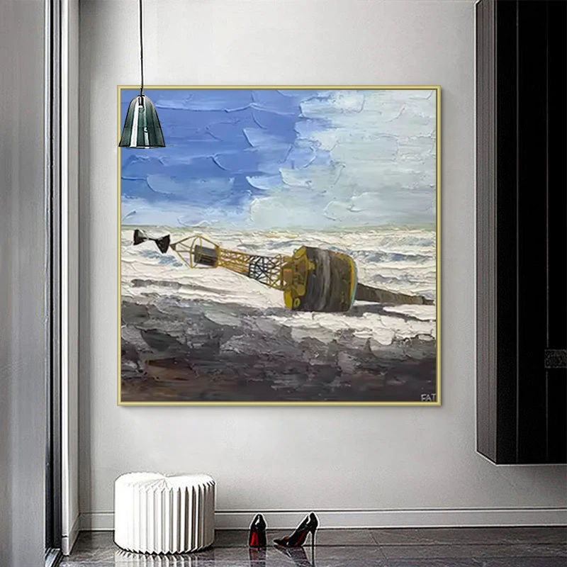 Home Decor Hand Paintings Handpainted Texture Wall Decor Artwork Abstract Oil Paintings Art Canvas