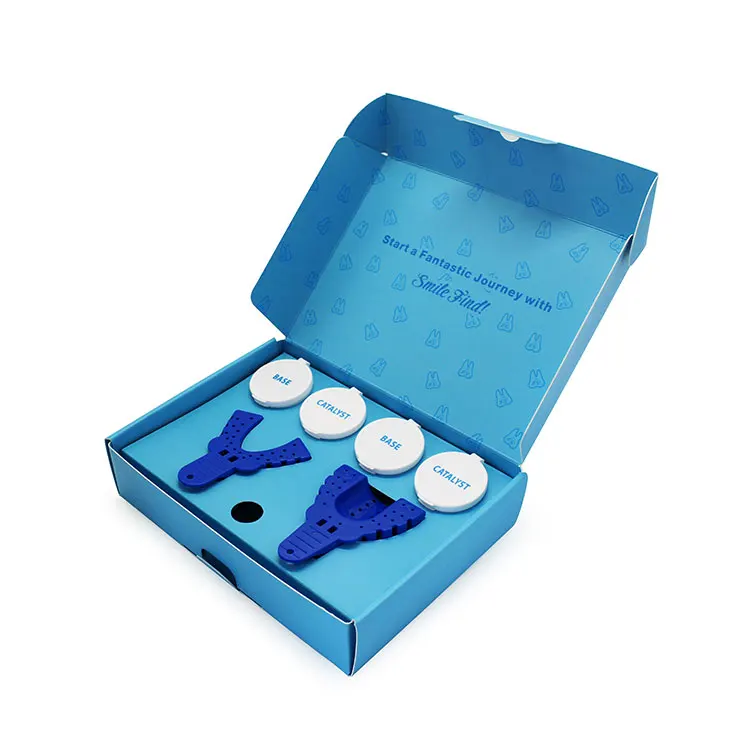 White/Transparent Jar Mouth Plastic Trays Grillz Gold Teeth Mold Kit Silicone Dental Putty Dental Impression Kit Material Putty