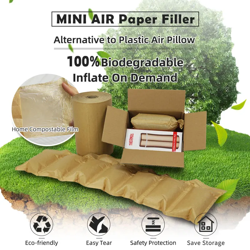 MINI AIR 100% Bio Degradable Viod Fill Paper Air Cushion Pillow For Packaging