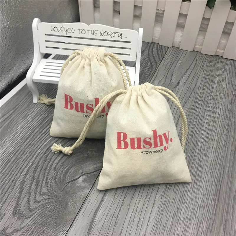Изготовленный На Заказ муслиновый Хлопковый мешок для мыла на шнурке