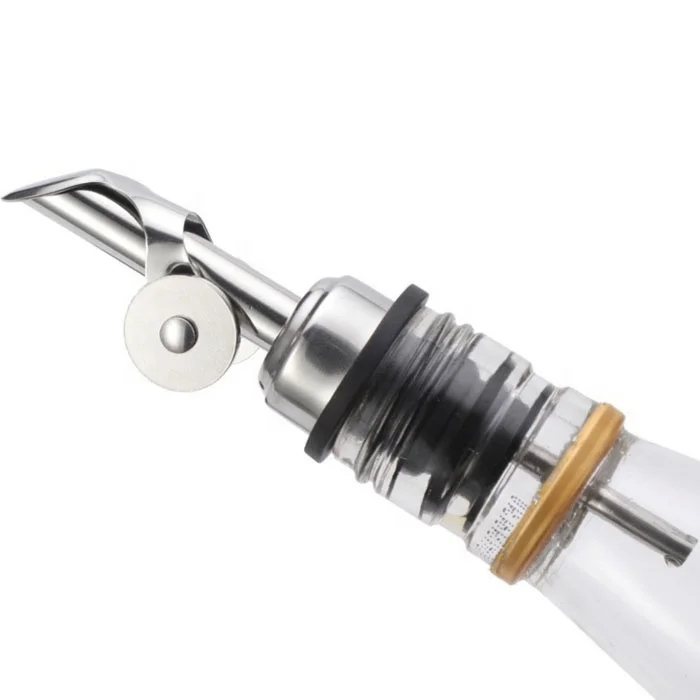304 stainless steel automatic opening and closing kitchen spice bottle stoppers oil pourer