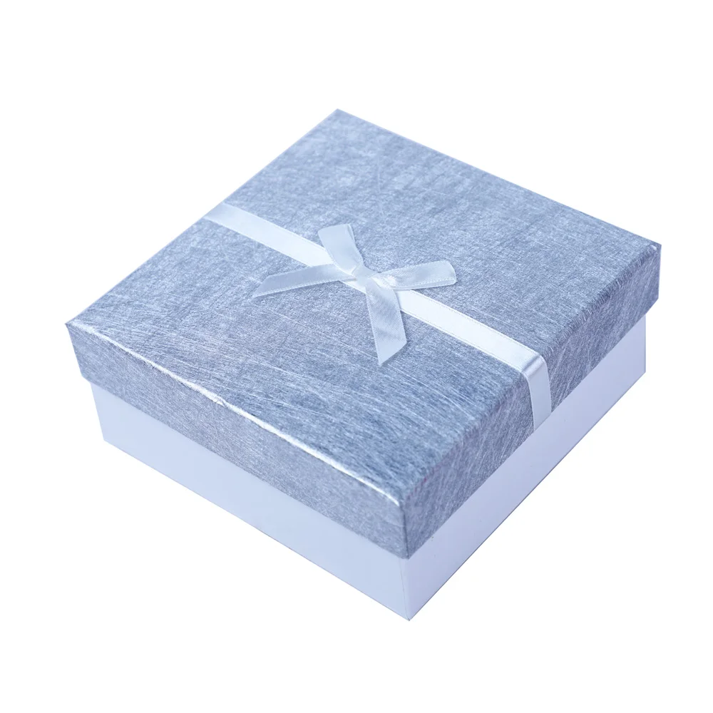 Customizable Paper Box Jewelry Display Packaging Draw Gray Marble Box Jewelry