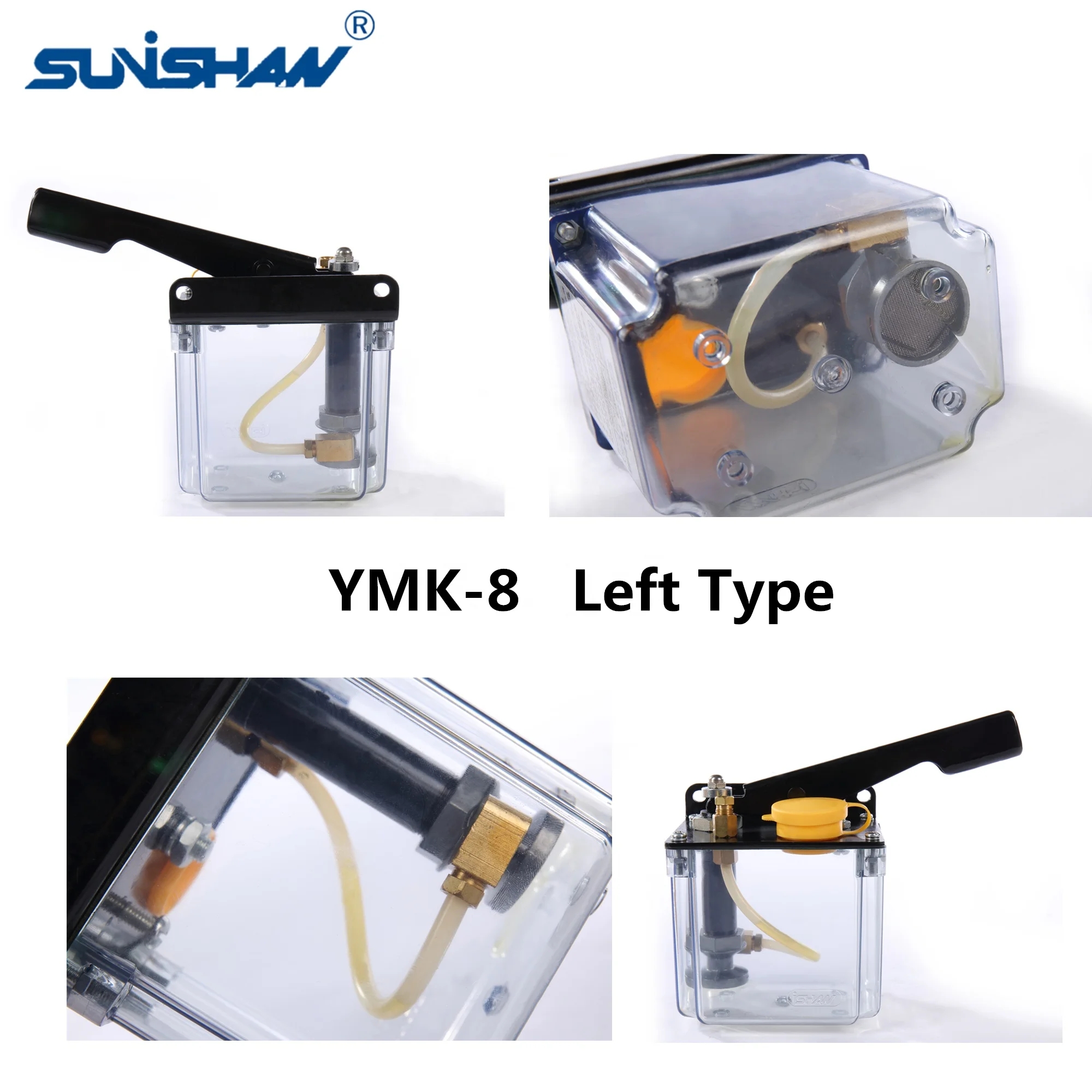 thin oil resistance manual lubricator YMK-8 800cc hand pressure type Lubrication pumps > Thin oil piston pump