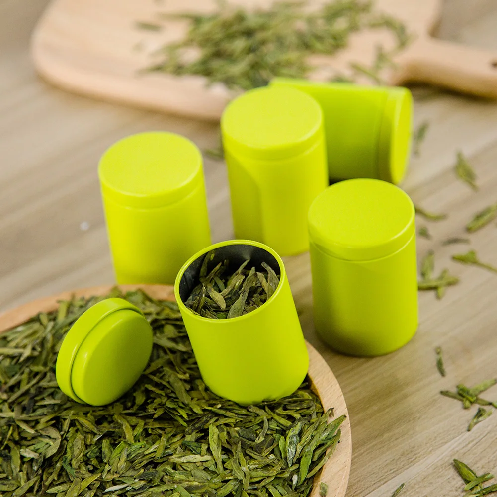 Tianhui Gold Small Metal Cans Tea Container Coffee Tin Can Food Grade Tea Tin Manufacturers