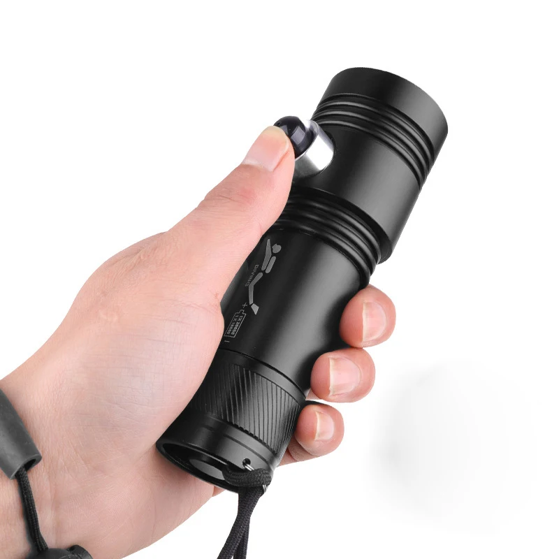 Diving Powerful Flashlight Super Bright XHP50 Rechargeable Flashlight High Power Aluminum Waterproof LED Torch