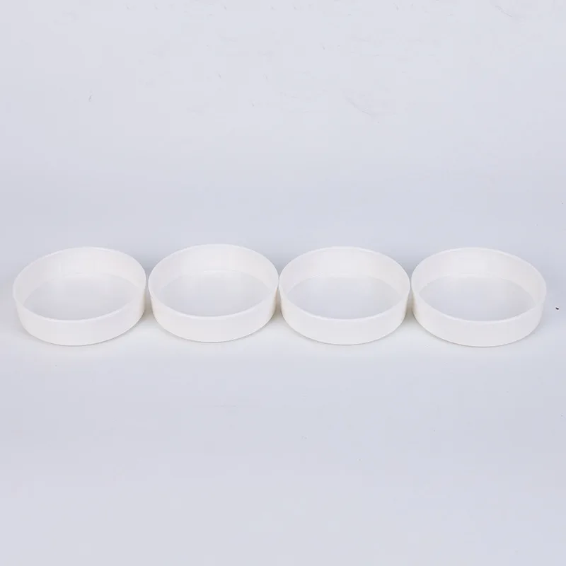 Top 4.5 Inch Plastic Tray Saucer White Dish Plate for Potted Plant Decoration Water Collection